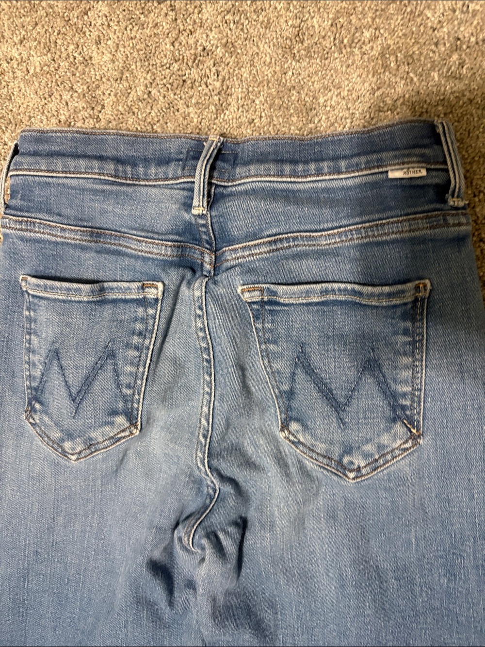 MOTHER High-Rise Wide Leg Jeans - The Swooner Roller Yoke Front Ankle size 26 - Picture 8 of 10